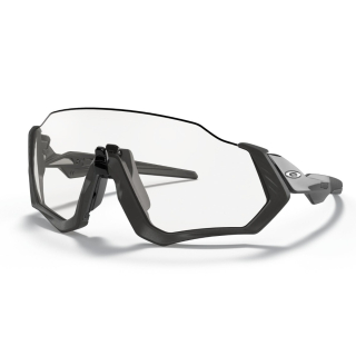 Oakley Flight Jacket Steel/Clear To Black Iridium Photochromic akiniai