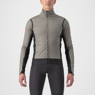 Castelli ALPHA RoS 2 Nickel Gray/Black Reflex-Black dviratininko striukė