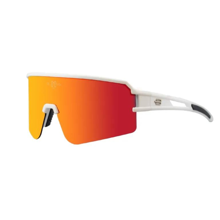 BLOOVS FLANDES Matte White Orange sportiniai akiniai nuo saulės