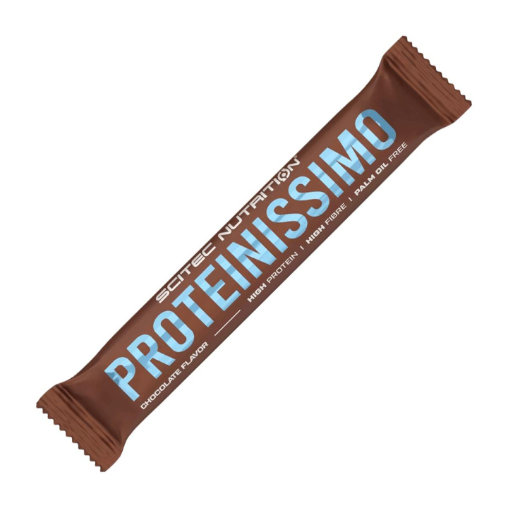 SCITEC NUTRITION PROTEINISSIMO Chocolate 50 g baltyminis batonėlis