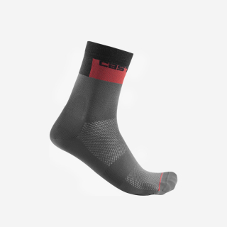 Castelli BLOCCO 15 Dark Gray kojinės