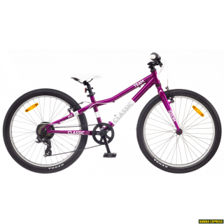 Classic TEAM 24 ALU Purple vaikiškas dviratis (24")
