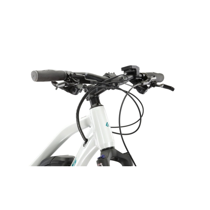 KROSS Evado Hybrid 1.0 D SH whi-tur g elektrinis moteriškas hibridinis dviratis
