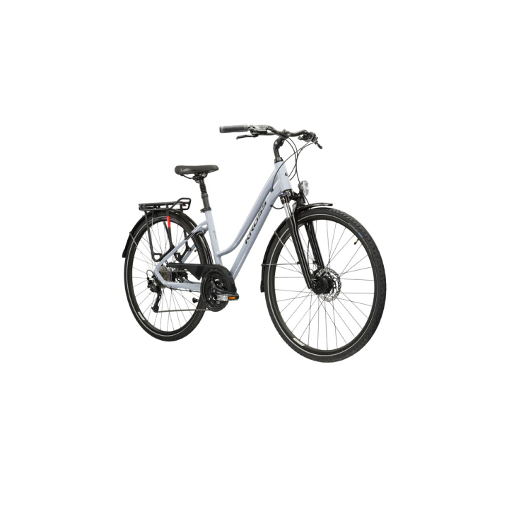 KROSS Trans 6.0 D gry-bla p moteriškas miesto dviratis (28")