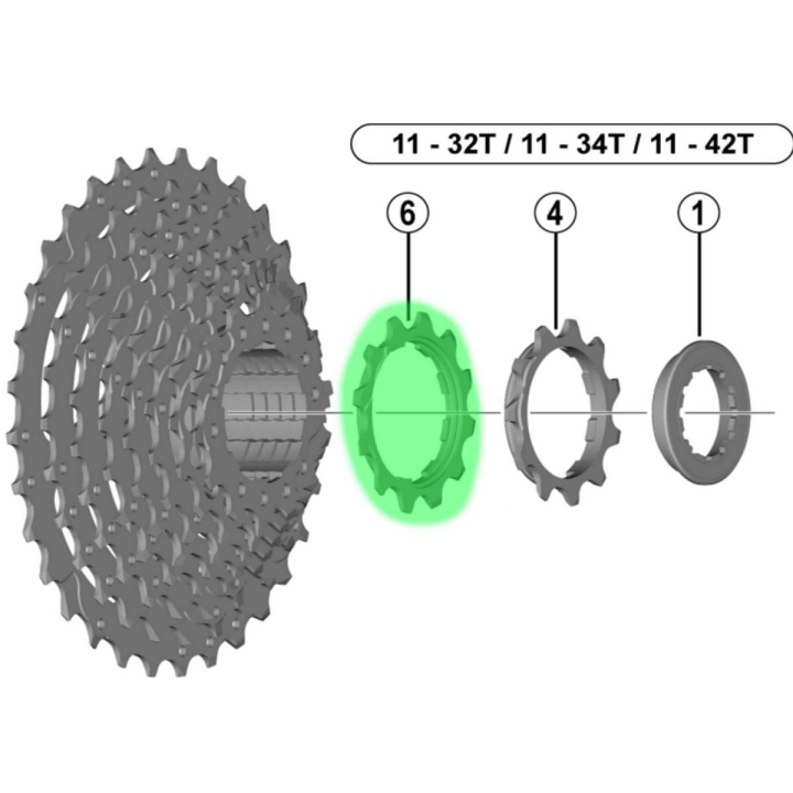 Shimano CS-HG500-10 13T dantratis