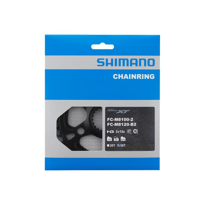 Shimano Deore XT FC-M8100-2/FC-M8120-B2 36T dantratis 2x12 pavarų                                                       