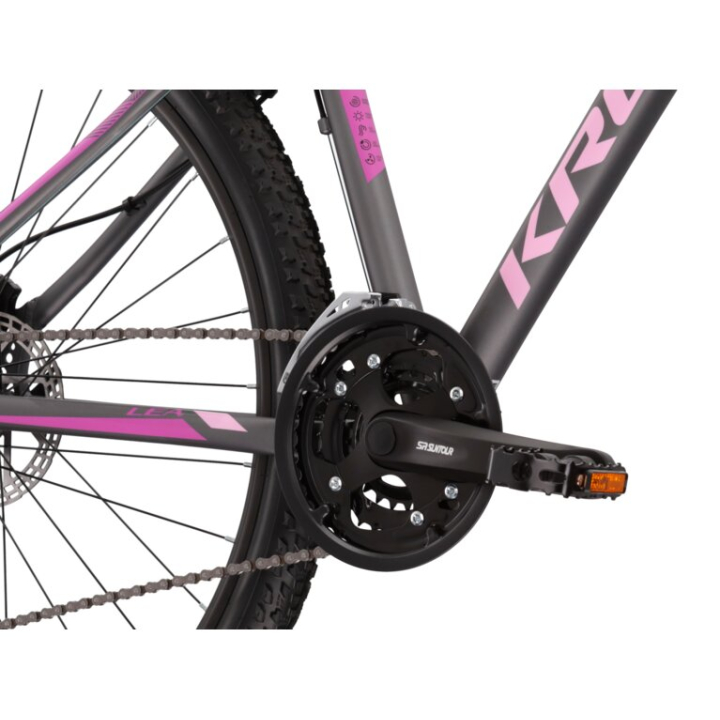 KROSS Lea 5.0 SR pew-pin-pur g moteriškas kalnų (MTB) dviratis (27.5")