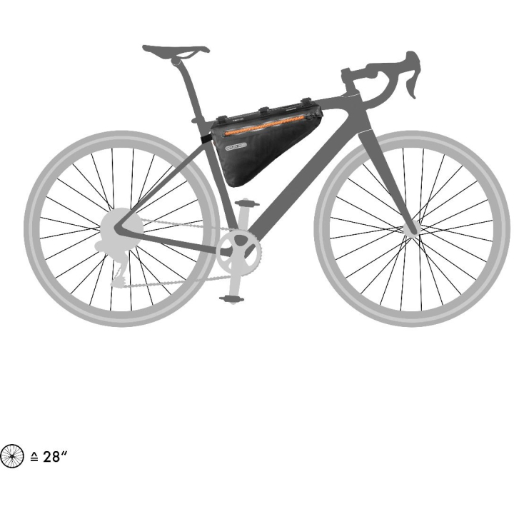 Ortlieb Frame-Pack krepšys ant rėmo - 4L, juodas