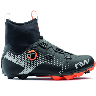 Northwave Celsius XC GTX MTB juodi/oranžiniai žieminiai dviratininko batai