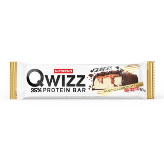 NUTREND QWIZZ PROTEIN BAR Almond & Chocolate 60 g baltyminis batonėlis