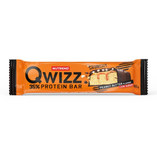 NUTREND QWIZZ PROTEIN BAR Peanut Butter 60 g baltyminis batonėlis