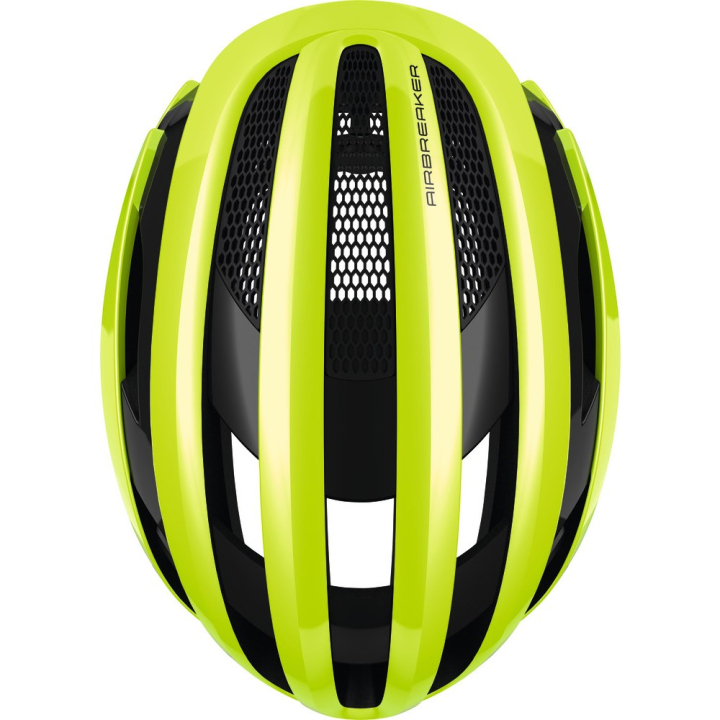 ABUS AIRBREAKER neon yellow dviratininko šalmas