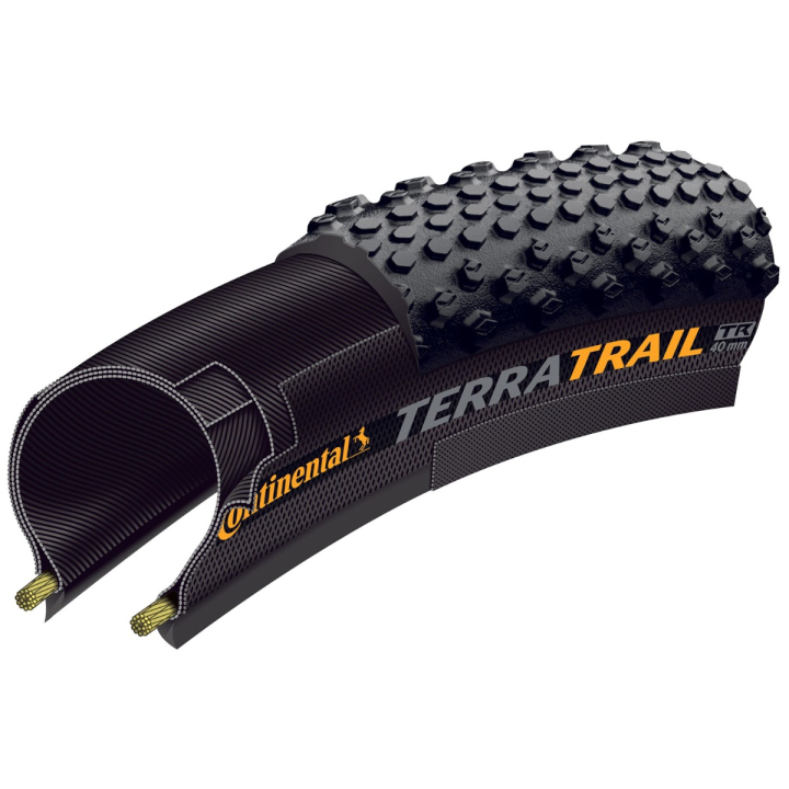 Continental Terra Trail ProTection 40-622 Juoda/Kreminė Sulankstoma Bekamerinė Padanga