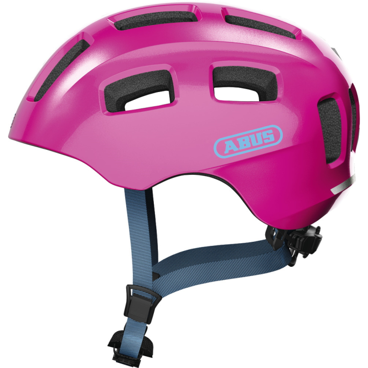 ABUS  Youn-I 2.0 sparkling pink dviratininko šalmas