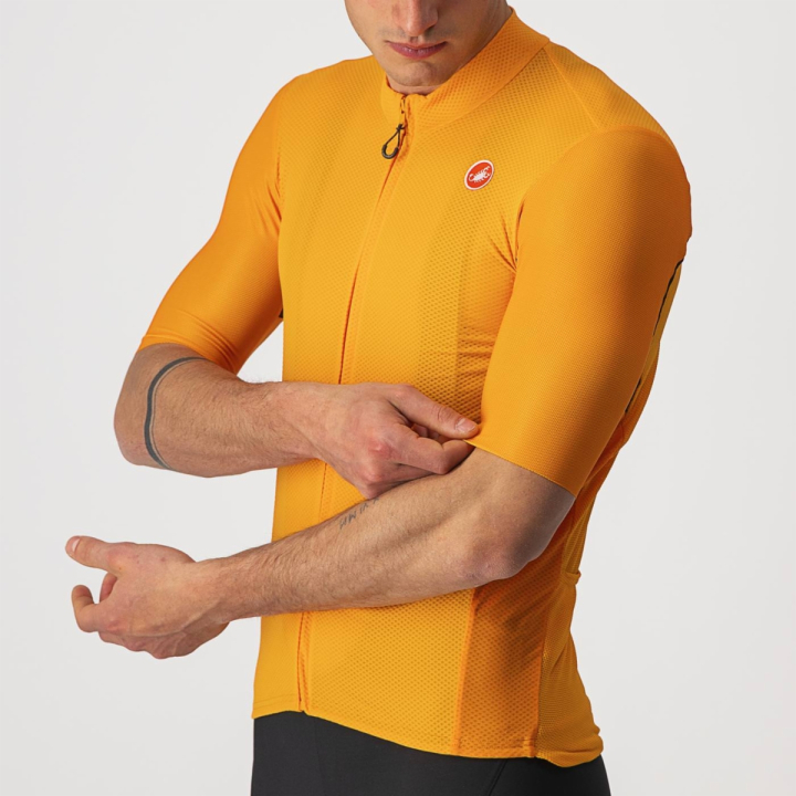 Castelli ENDURANCE ELITE oranžiniai dviratininko marškinėliai