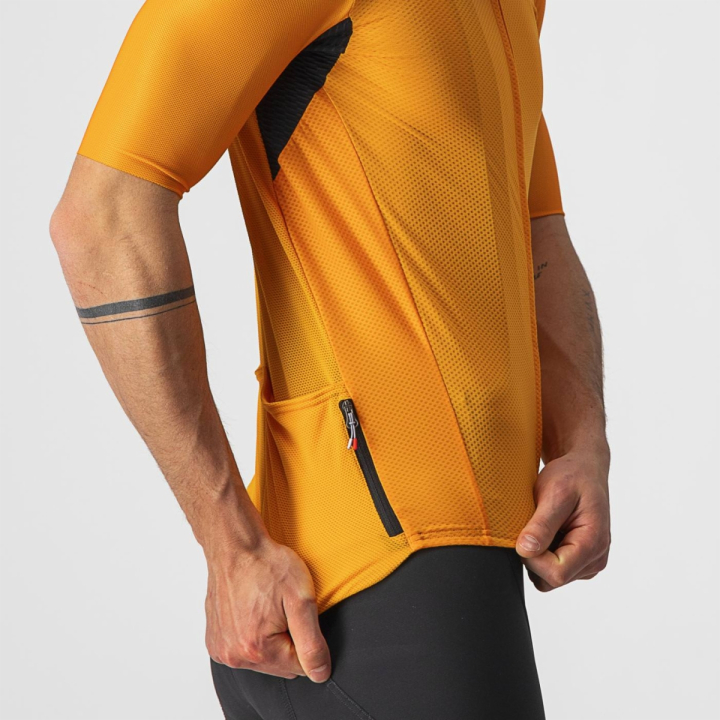 Castelli ENDURANCE ELITE oranžiniai dviratininko marškinėliai
