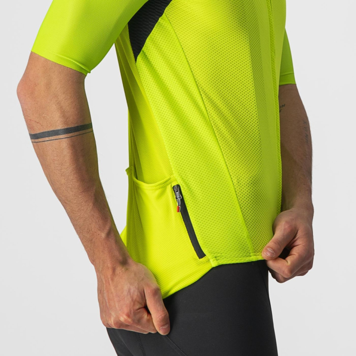 Castelli ENDURANCE ELITE geltoni dviratininko marškinėliai