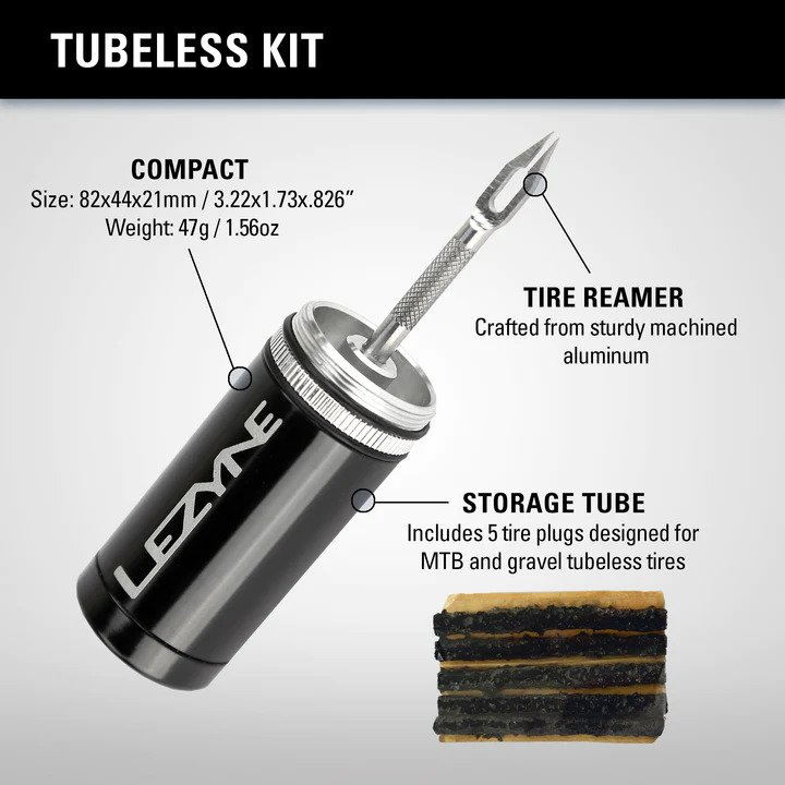 Lezyne Tubeless kit Įrankis bekamerinei padangai remontuoti